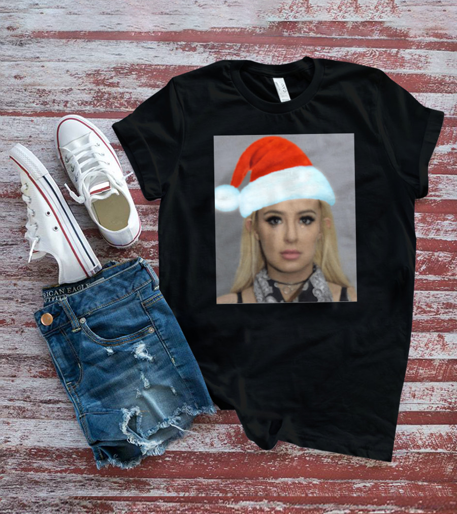 Tana Mongeau Mugshot Santa Hat Christmas T-Shirt