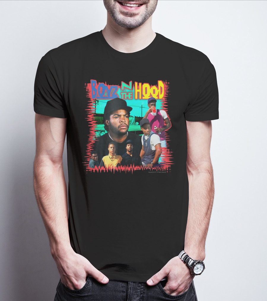 Boyz N The Hood Movie Characters And Scenes Compilation T-Shirt