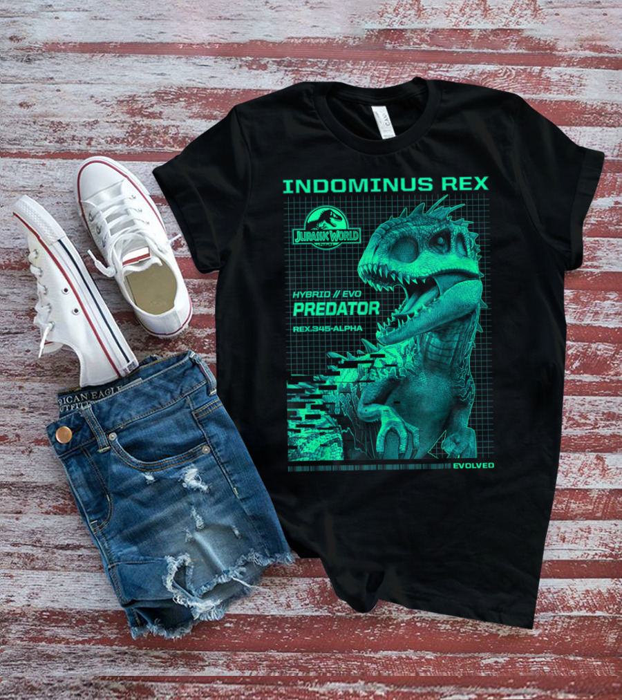 Jurassic World Indominus Rex Hybrid Evo Predator Rex.345-Alpha Evolved T-Shirt