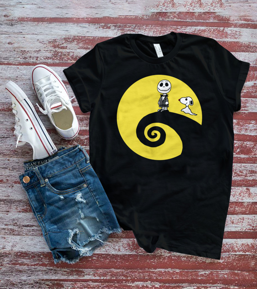 Jacksnop Nightmare Crossover With Dog On Spiral Hill T-Shirt