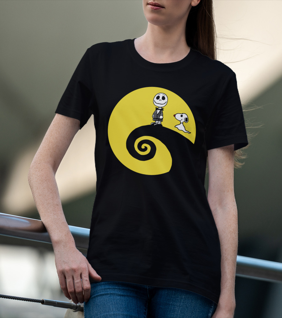 Jacksnop Nightmare Crossover With Dog On Spiral Hill T-Shirt