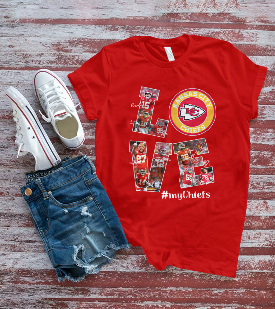 Kansas City Chiefs Love #Mychiefs T-Shirt