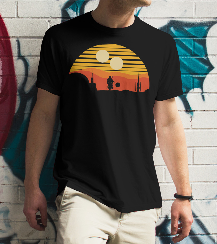 Only Today Two Suns Desert Warrior Scene T-Shirt