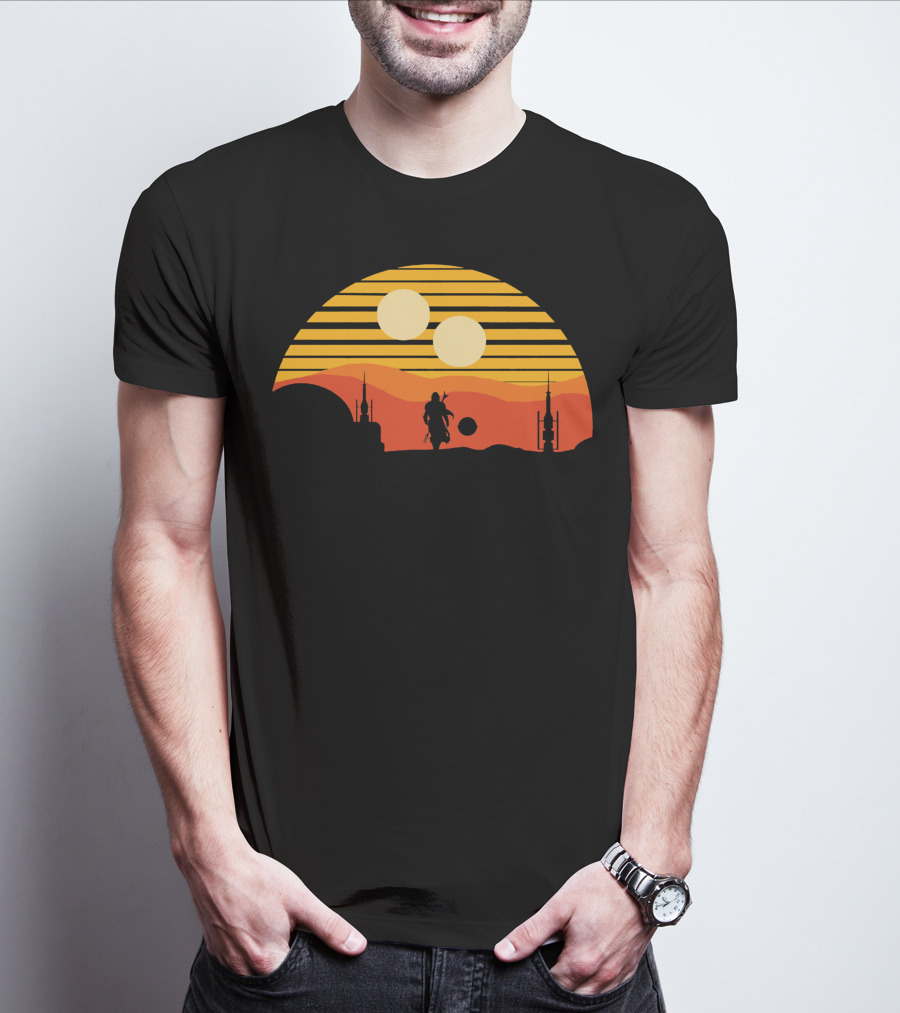 Only Today Two Suns Desert Warrior Scene T-Shirt