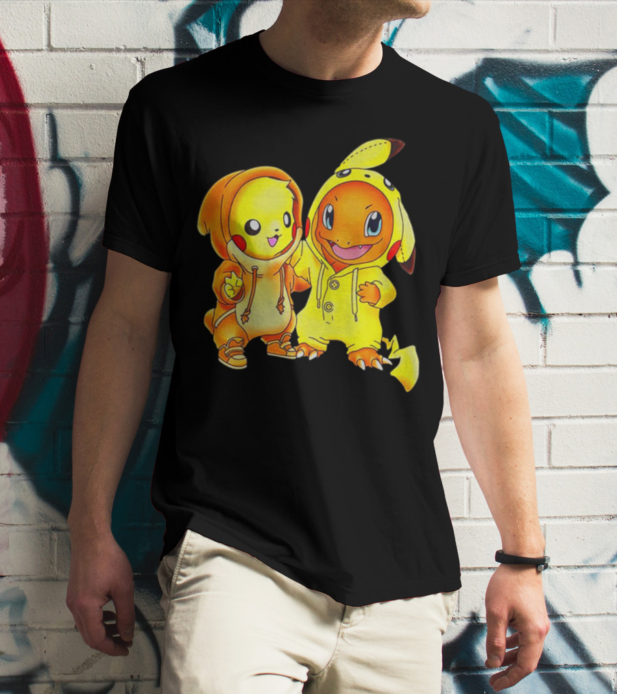 Pikachu Charmander Crossover Hoodie Pals T-Shirt