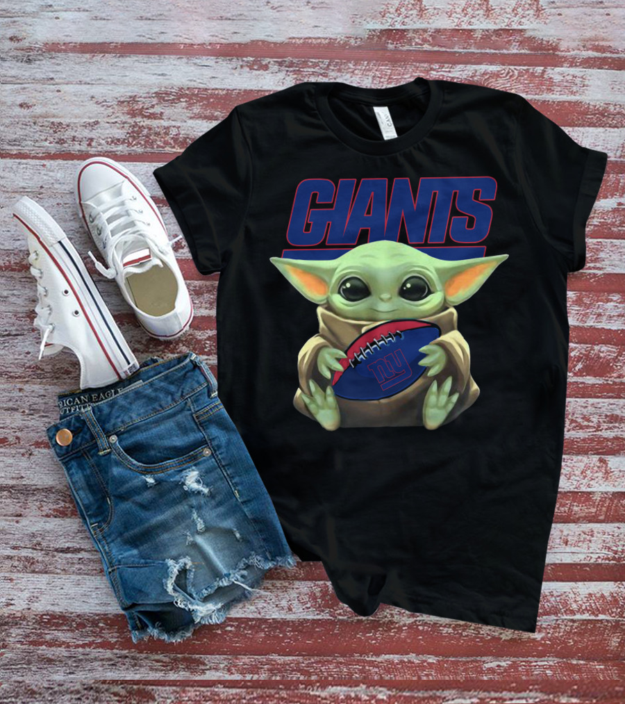 Giants 25 Baby Alien Holding Ny Football T-Shirt