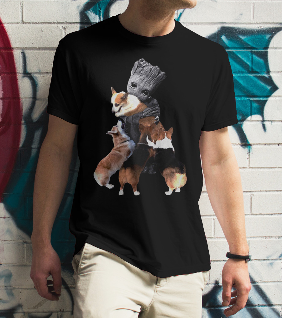 Corgi Hug Guardians T-Shirt