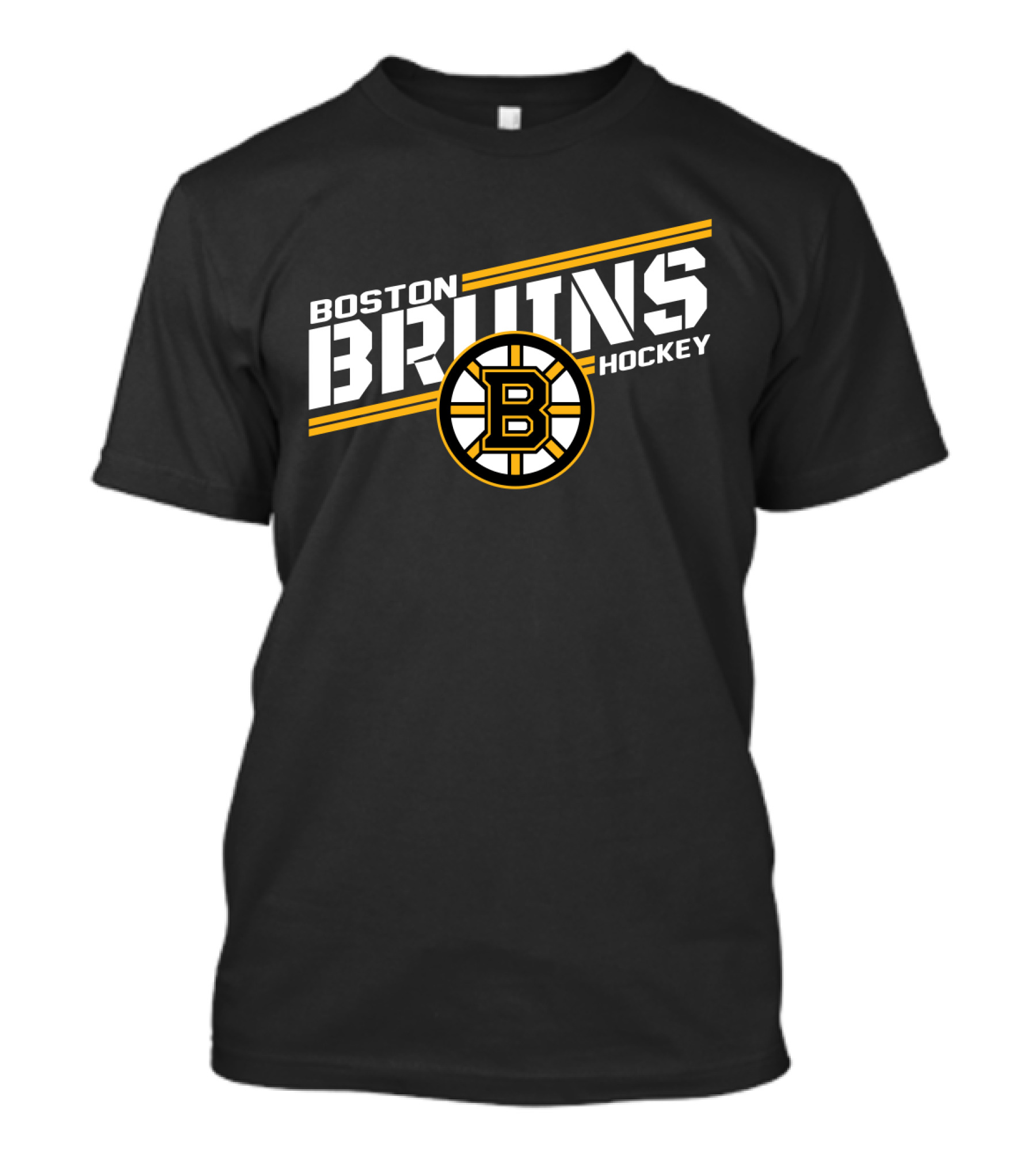 Boston Bruins Hockey Bold Text With Iconic T-Shirt