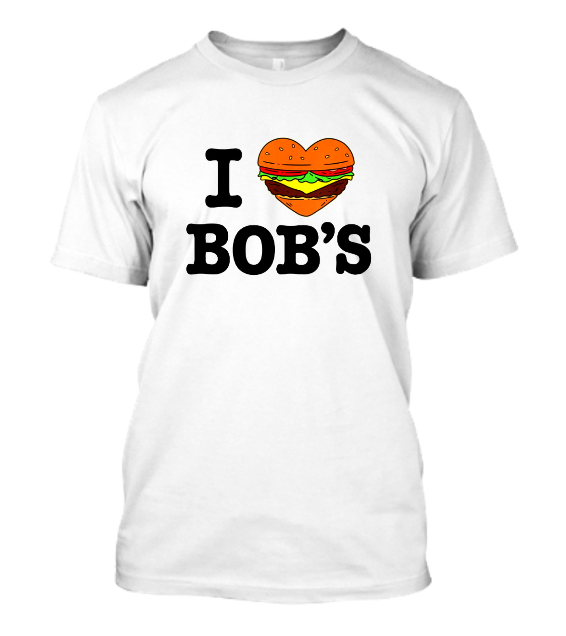 I Love Bob's Burgers Heart-Shaped Burger T-Shirt