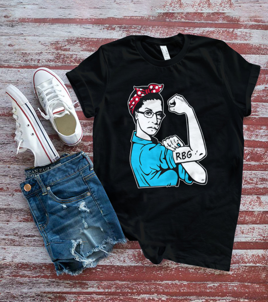 RBG Unbreakable Ruth Bader Ginsburg Feminist Icon Dissent Rosie The Riveter T-Shirt