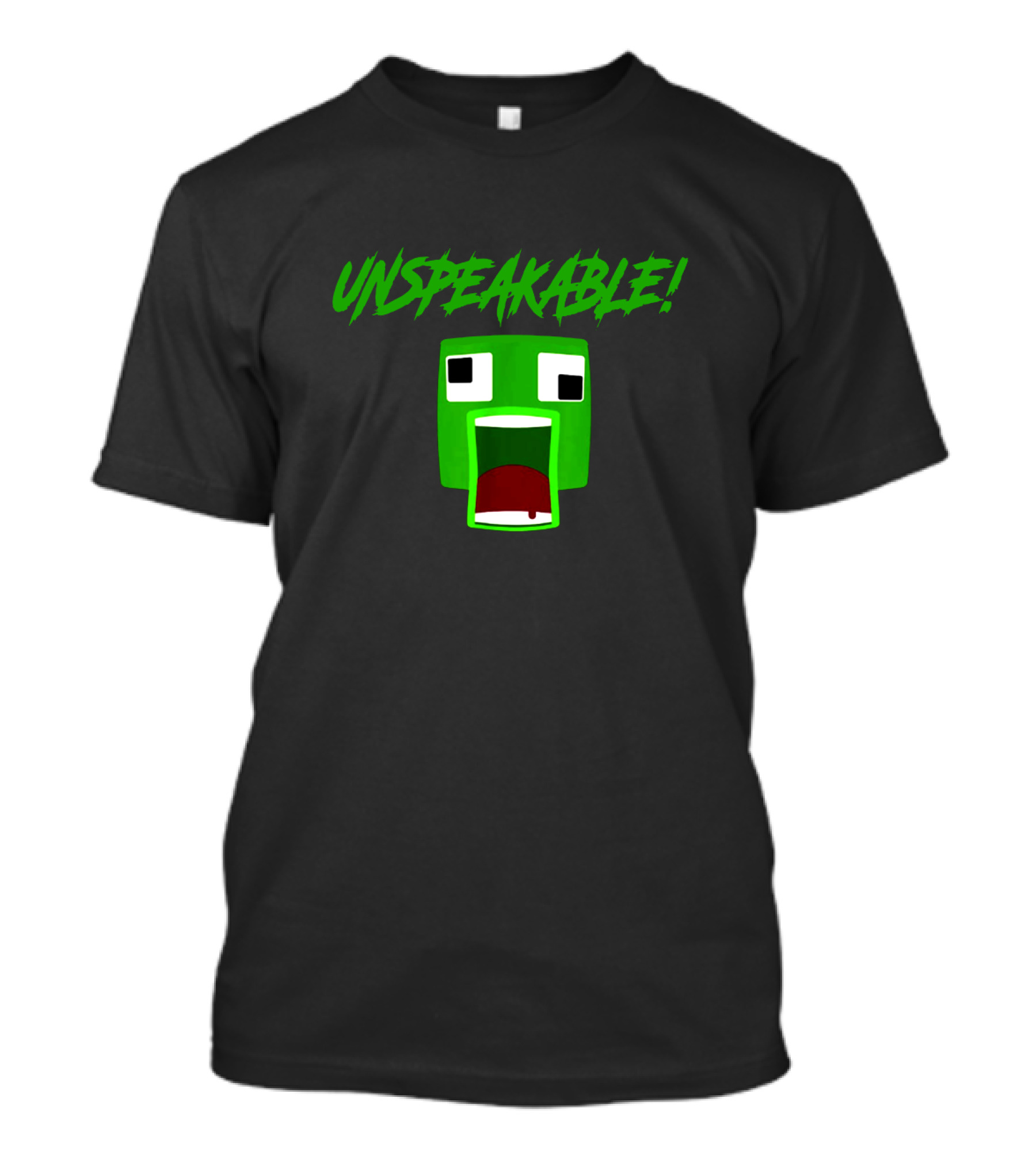 Unspeakable Green Square Face T-Shirt