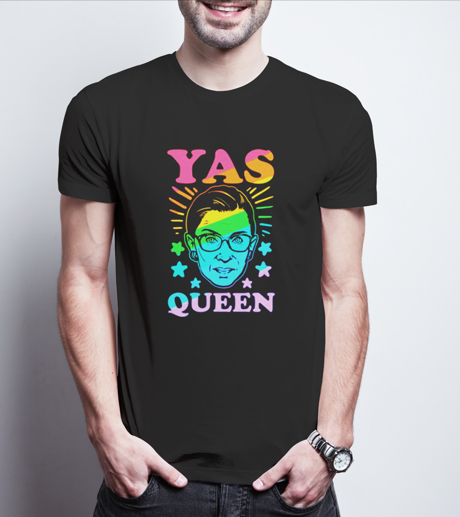Yas Queen Rbg Rainbow Stars T-Shirt
