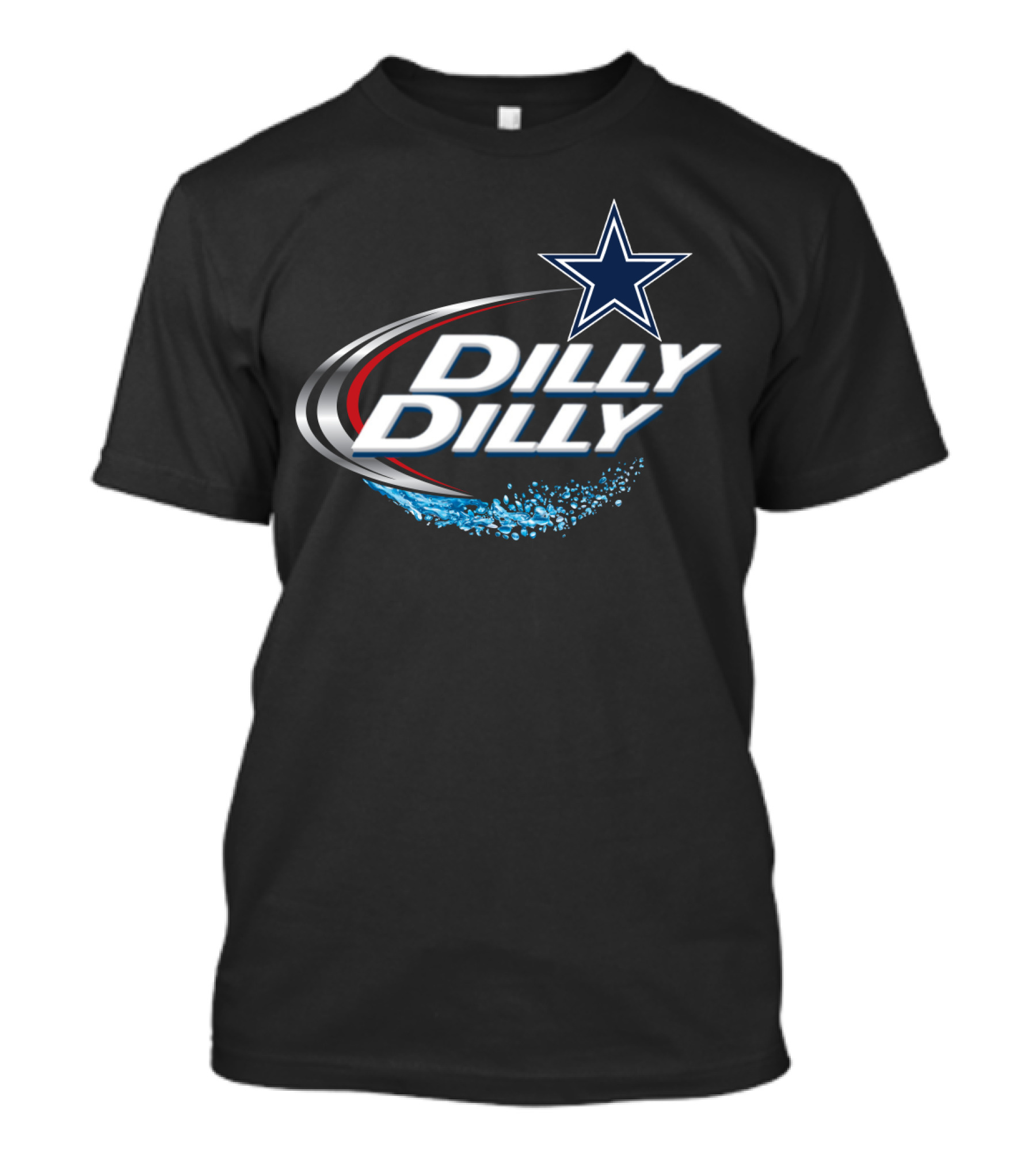 Dallas Cowboys Dilly Dilly Nfl Fans Star Blue Splash T-Shirt