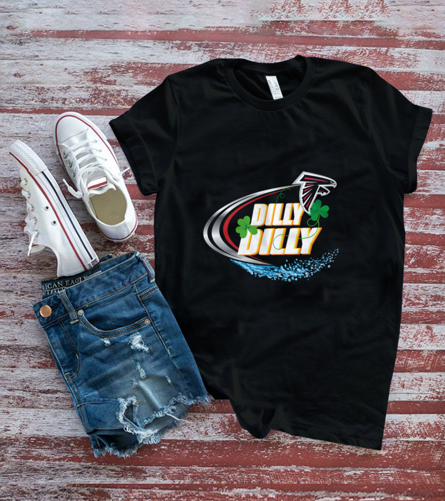 Dilly Dilly Atlanta Falcons Shamrock Splash T-Shirt