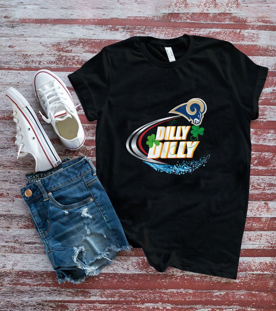 Dilly Dilly Los Angeles Rams Clover Splash T-Shirt
