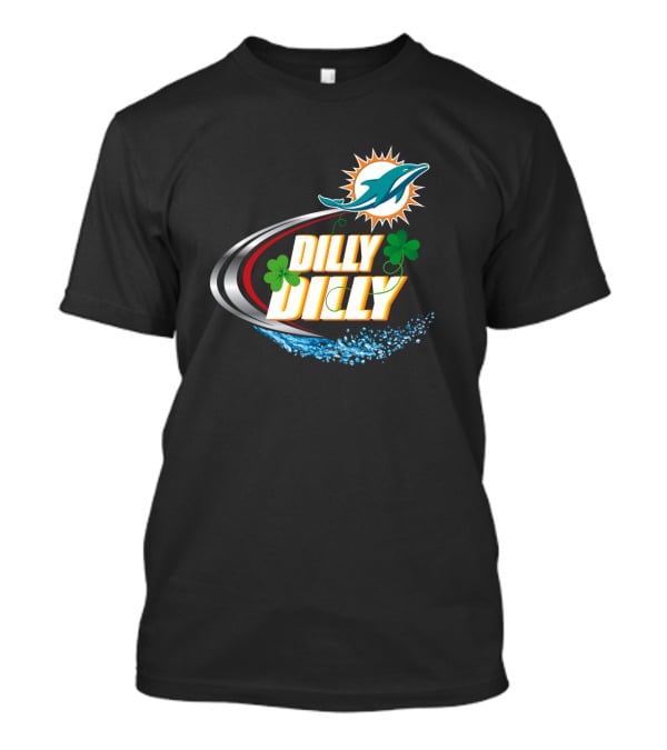 Dilly Dilly Miami Dolphins Logo With Clover And Splash T-Shirt