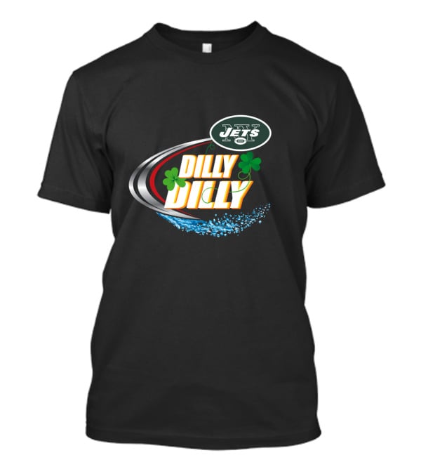 Dilly Dilly New York Jets Shamrock Splash T-Shirt