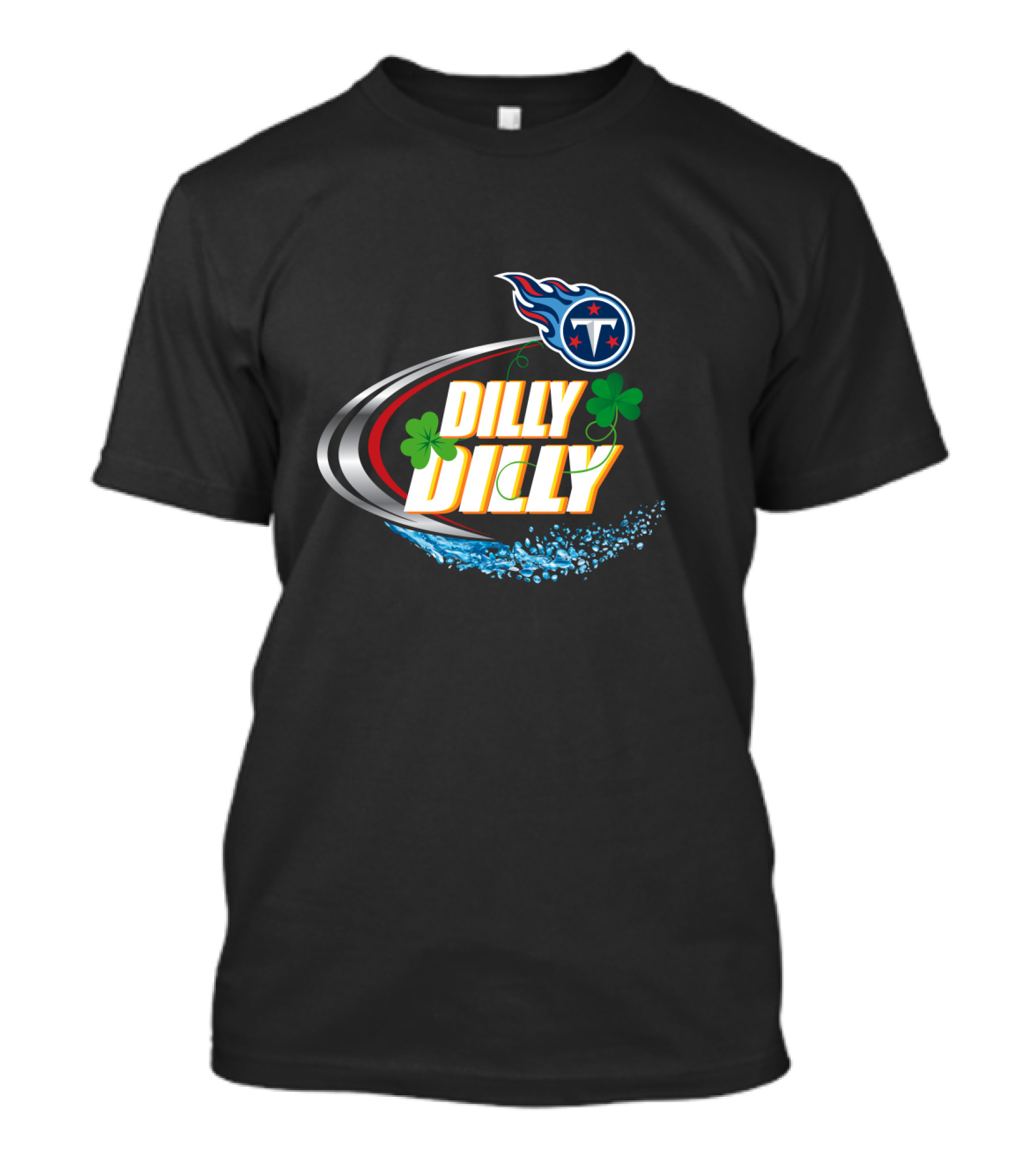 Dilly Dilly Tennessee Titans Football Clover Splash T-Shirt