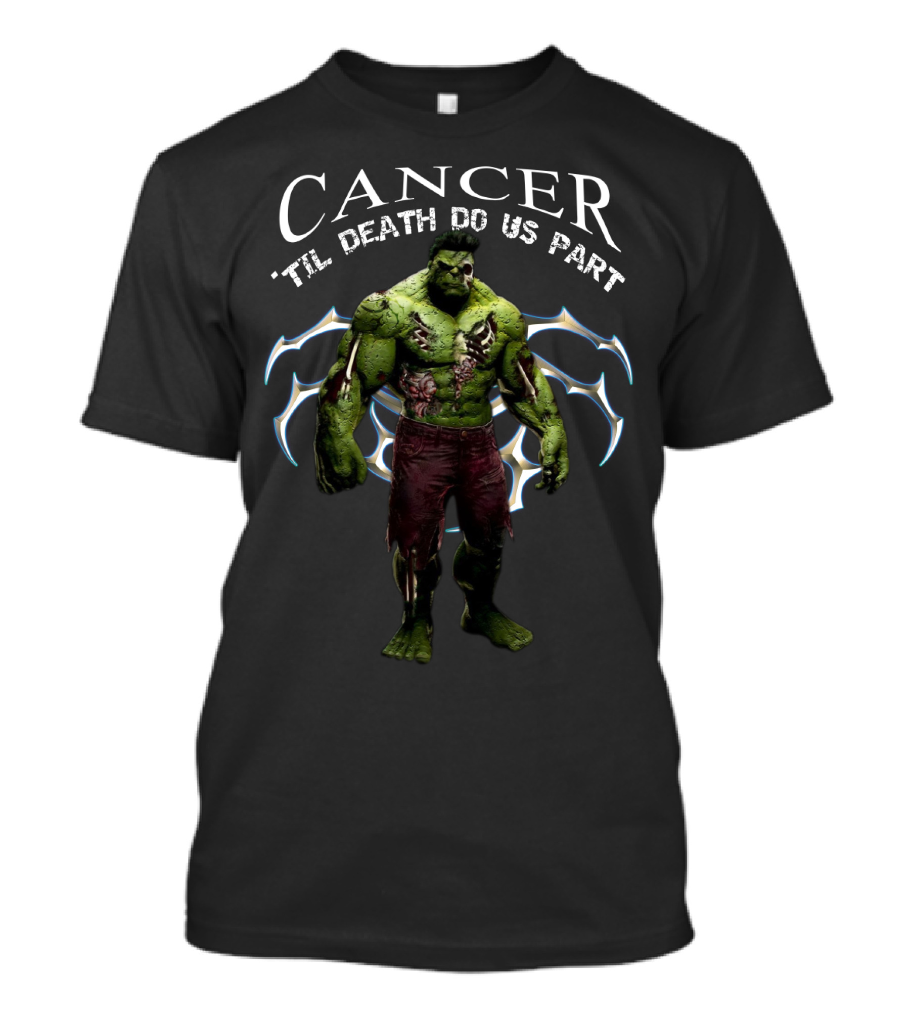 Cancer 'Til Death Do Us Part Hulk Marvel Fans T-Shirt