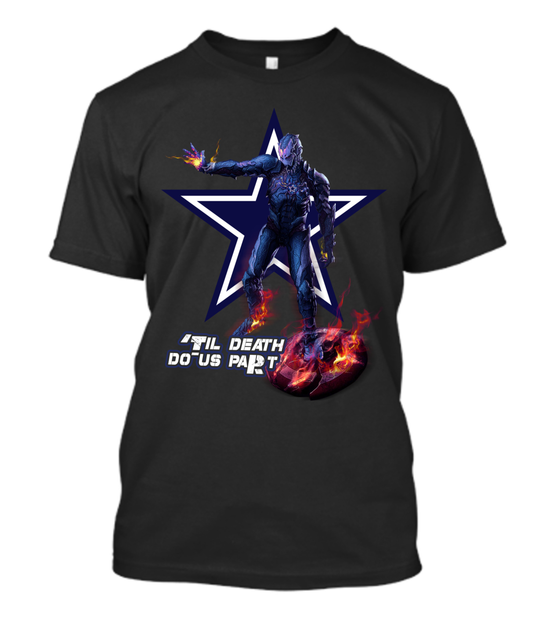 Ironman Dallas Cowboys Nfl 'Til Death Do Us Part T-Shirt