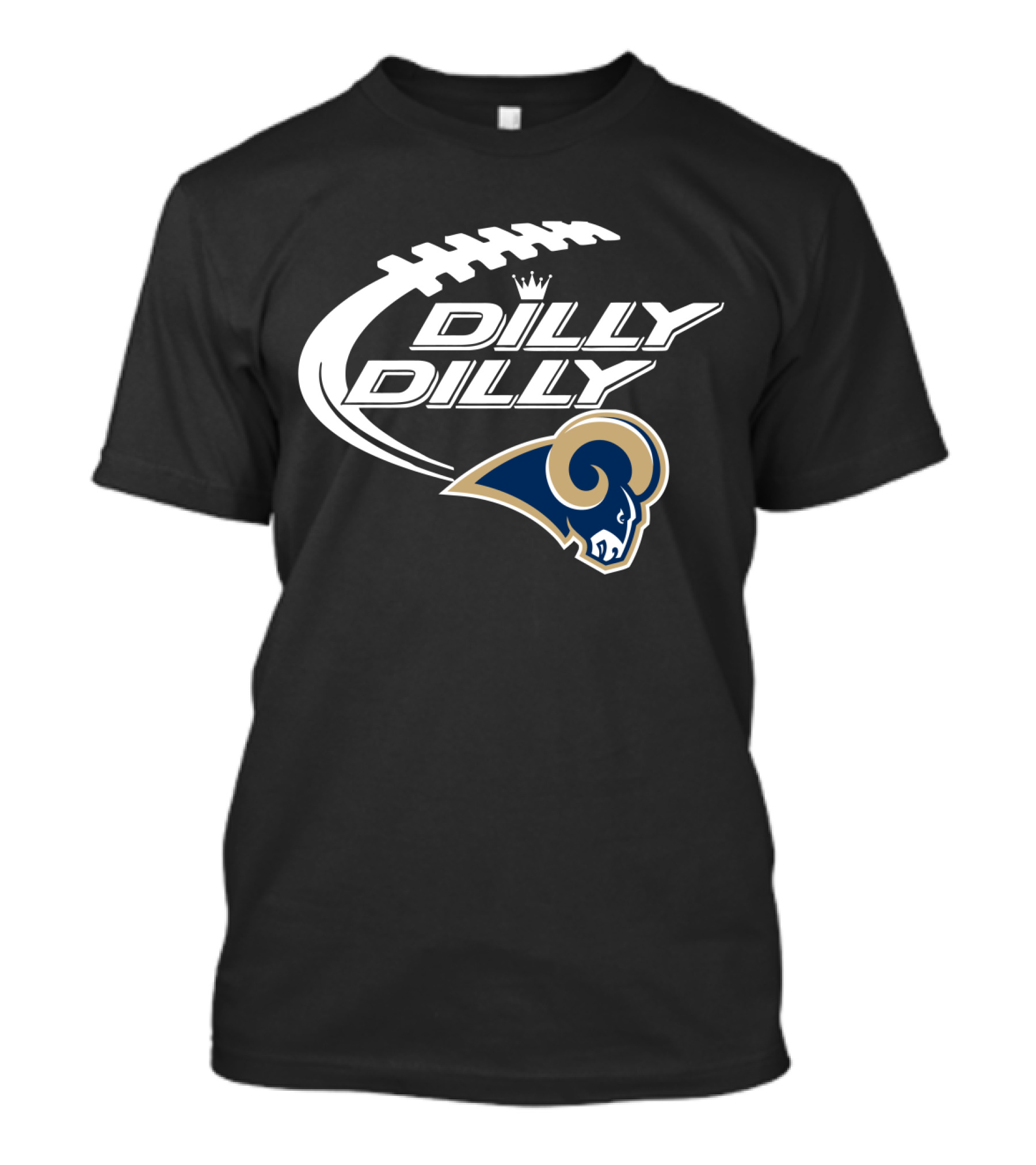 Los Angeles Rams Dilly Dilly Bud Light Football T-Shirt