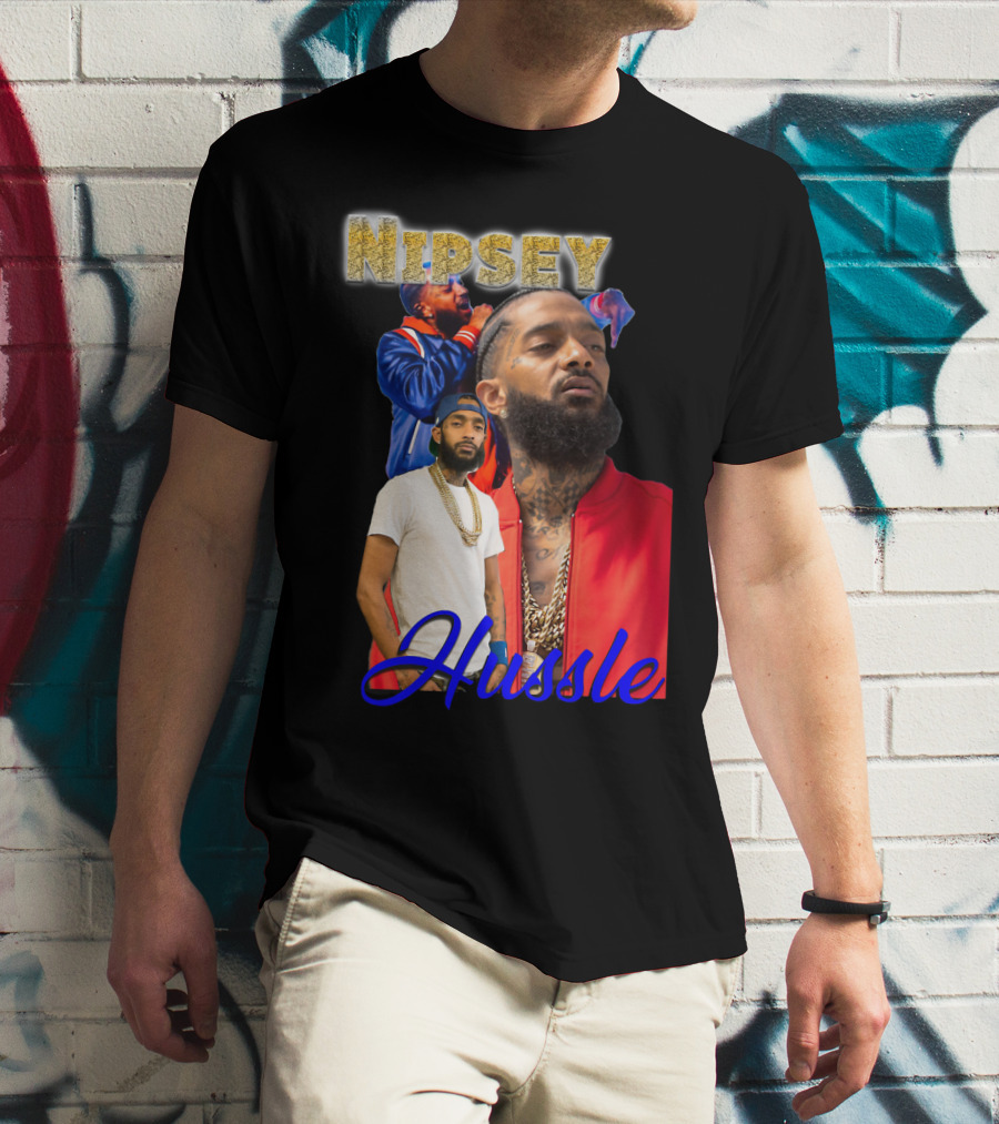 Nipsey Hussle Retro Rap Legends Iconic Collage T-Shirt