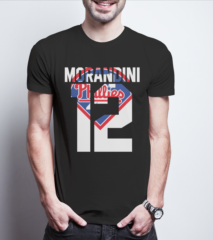 Morandini 12 Philadelphia Phillies 1993 Baseball Team Retro T-Shirt