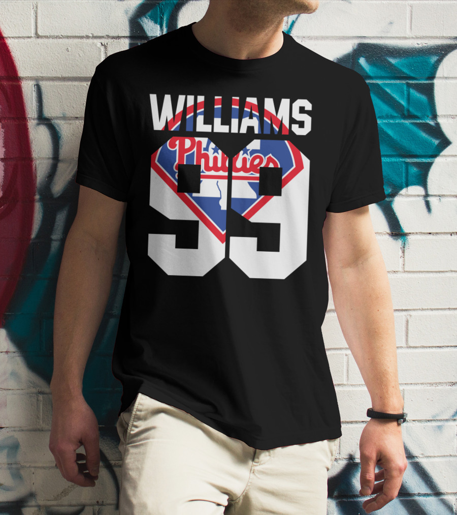 Philadelphia Phillies 1993 Williams 99 Baseball T-Shirt