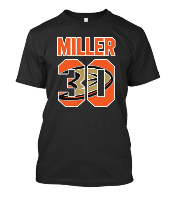 Miller Anaheim Ducks 30 NHL Hockey Ryan T-Shirt