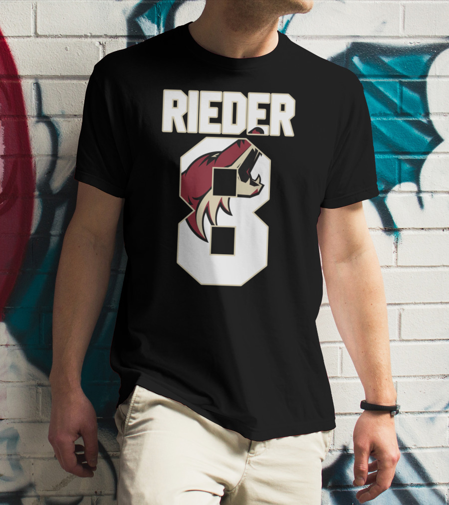 Arizona Coyotes Tobias Rieder Number 8 NHL Team T-Shirt