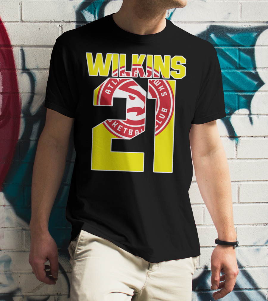 Atlanta Hawks Dominique Wilkins 21 Basketball T-Shirt