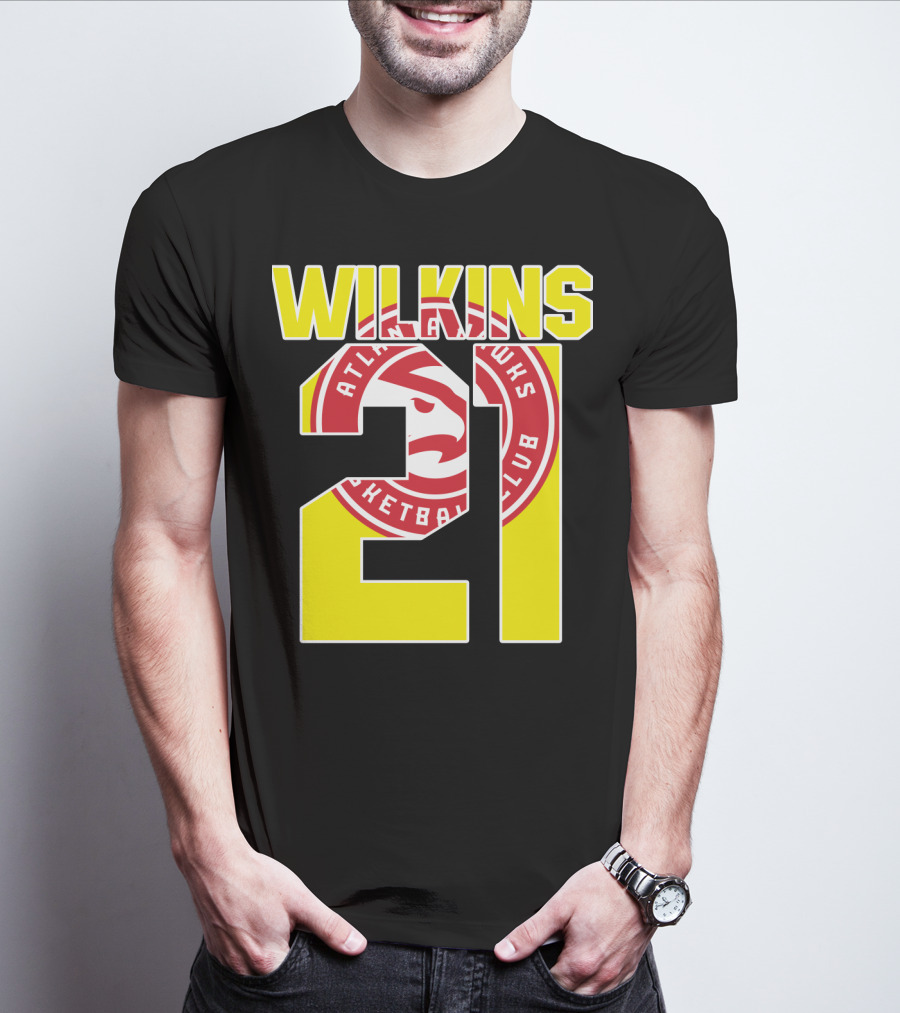 Atlanta Hawks Dominique Wilkins 21 Basketball T-Shirt