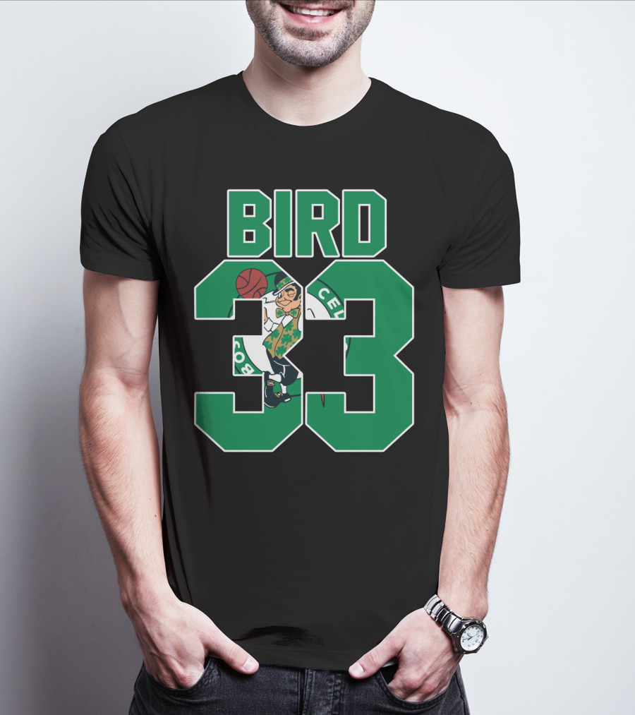Boston Celtics Bird 33 Retro T-Shirt