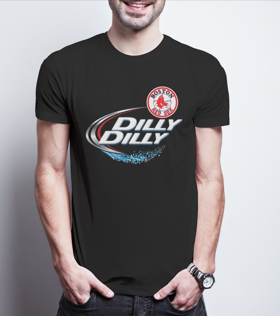 Boston Red Sox Dilly Dilly Slogan With Iconic Team T-Shirt