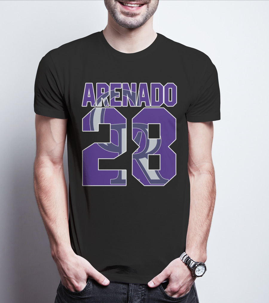 Arenado 28 Colorado Rockies Iconic Baseball Jersey Number T-Shirt