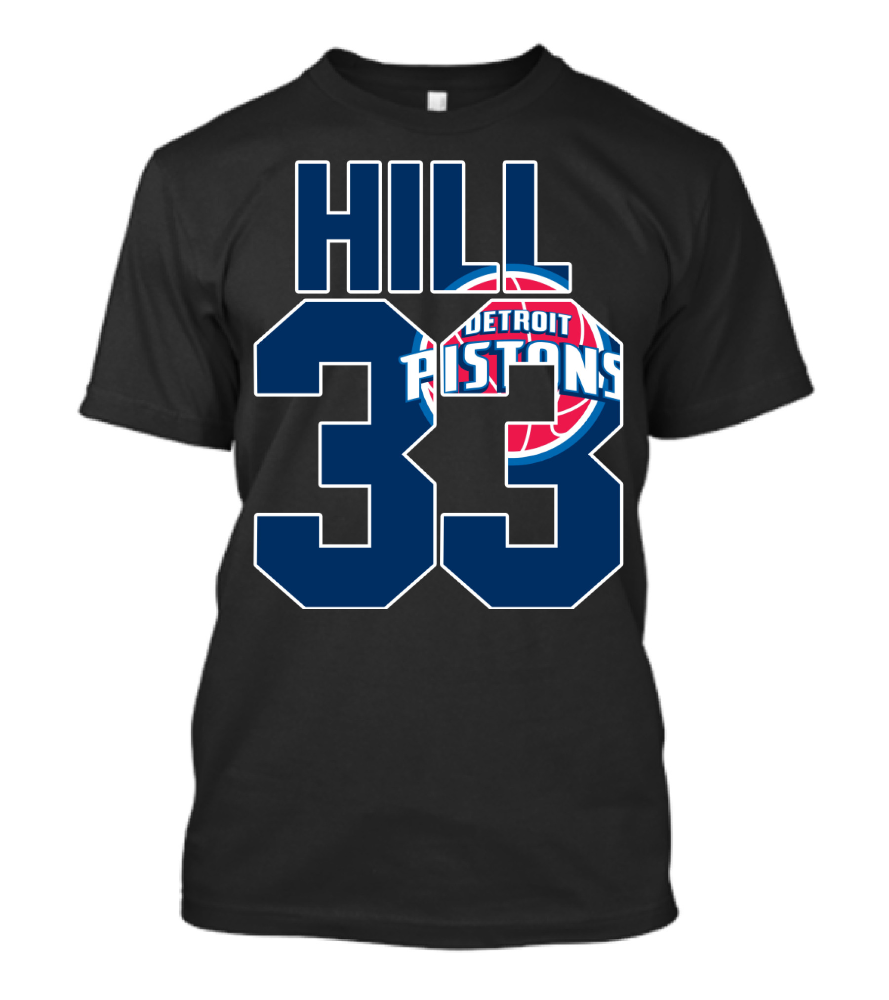 Detroit Pistons Grant Hill 33 Basketball T-Shirt