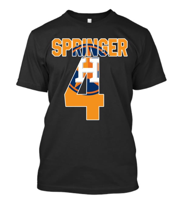 Houston Astros George Springer Number 4 Jersey T-Shirt