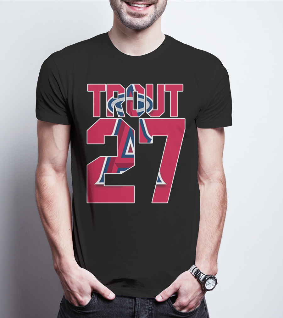 Trout 27 Los Angeles Angels T-Shirt