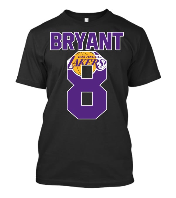Bryant 8 Los Angeles Lakers Basketball T-Shirt