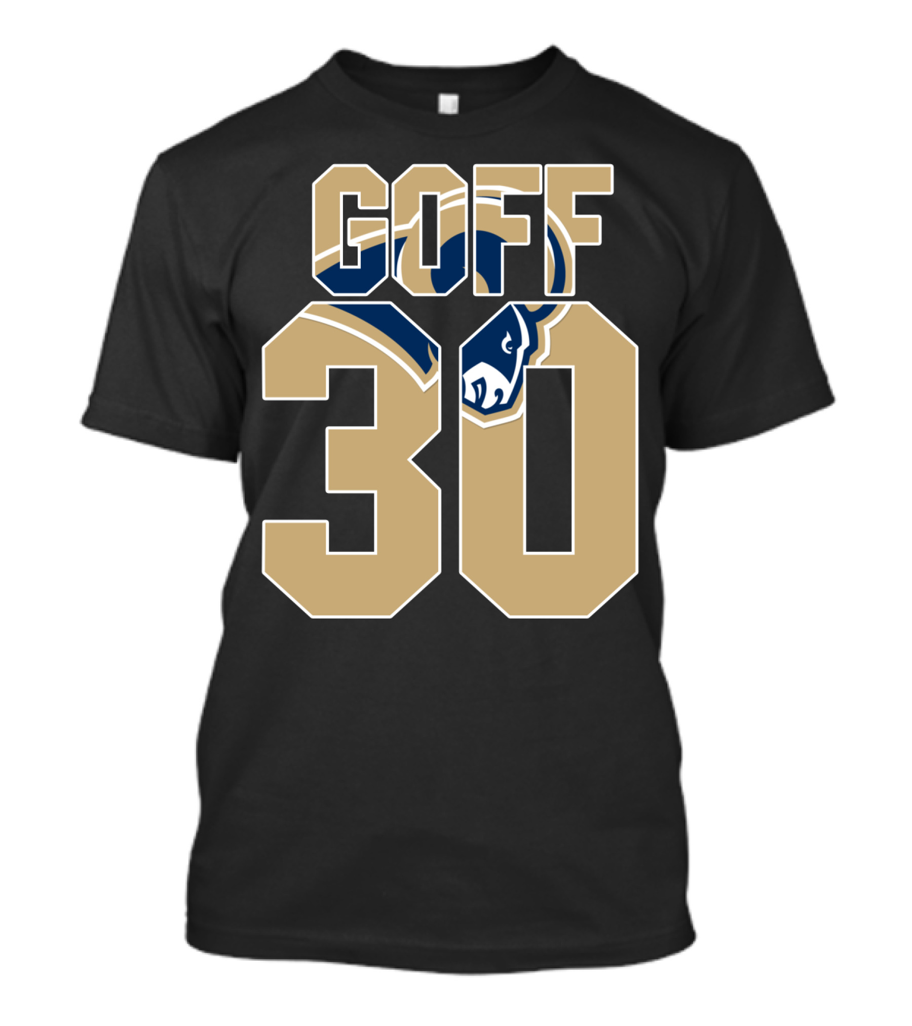 Goff 30 Los Angeles Rams Jersey With Team T-Shirt