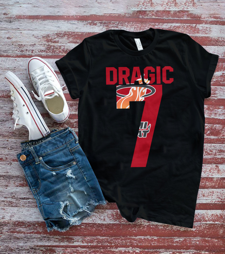 Goran Dragic Number 7 Miami Heat T-Shirt