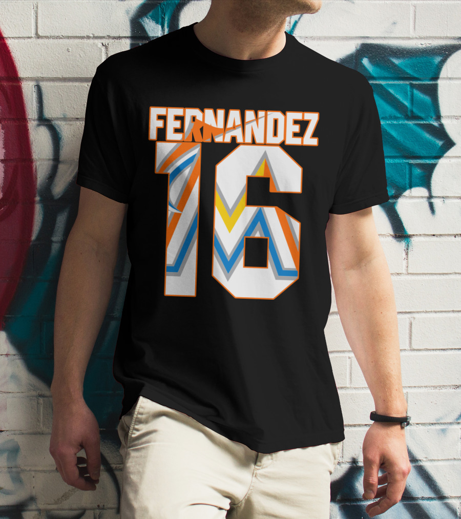 Fernandez 16 Miami Marlins T-Shirt