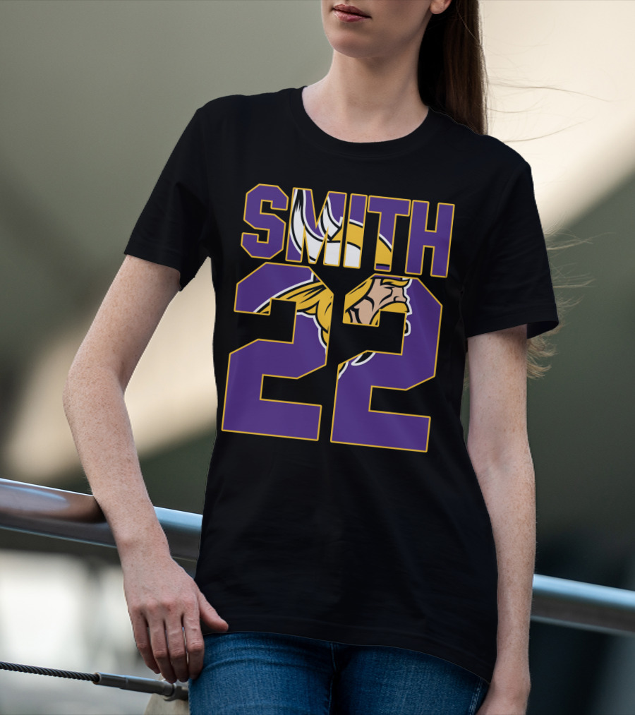 Minnesota Vikings Smith 22 Jersey T-Shirt