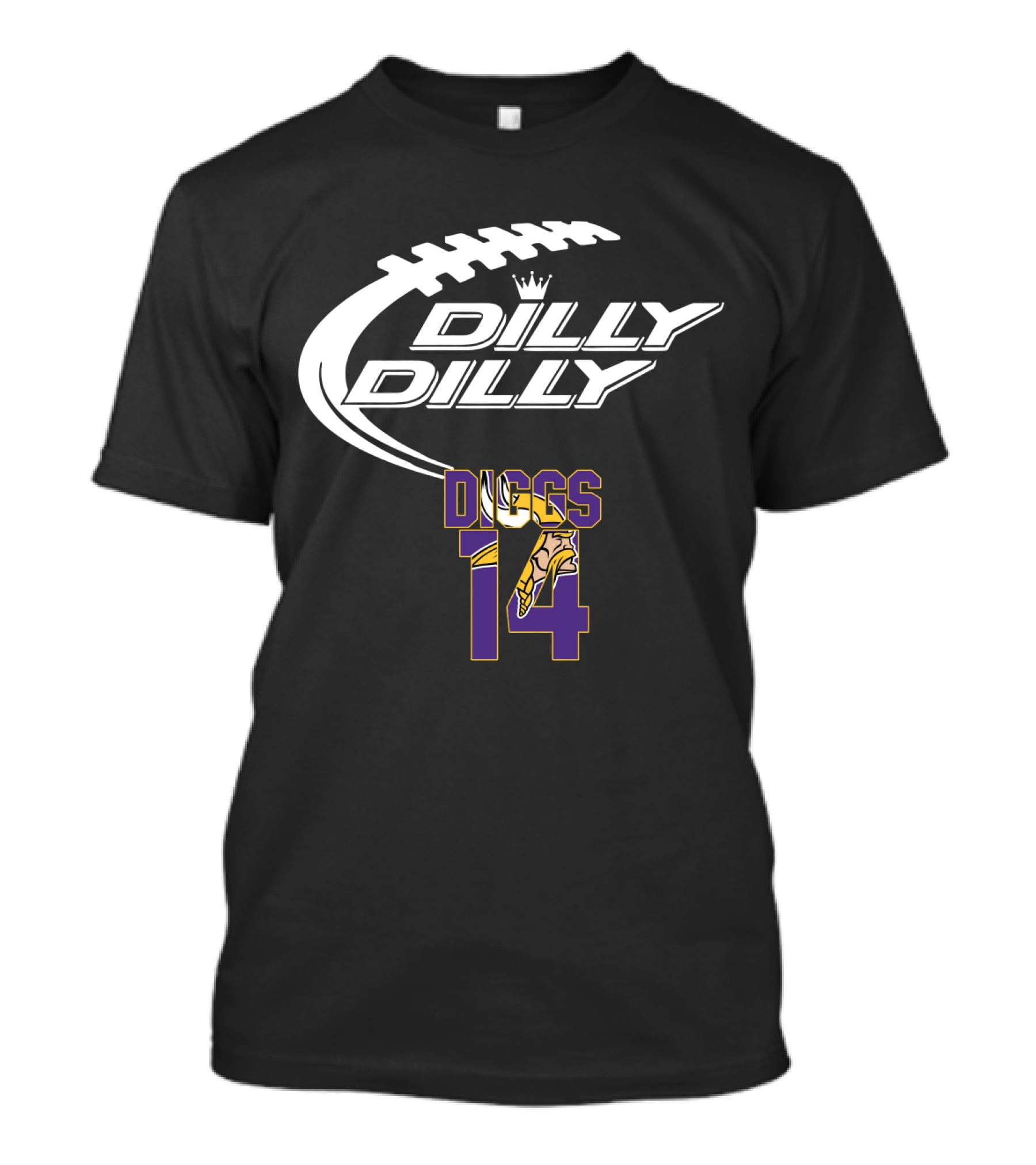 Dilly Dilly Diggs 14 Minnesota Vikings Football T-Shirt