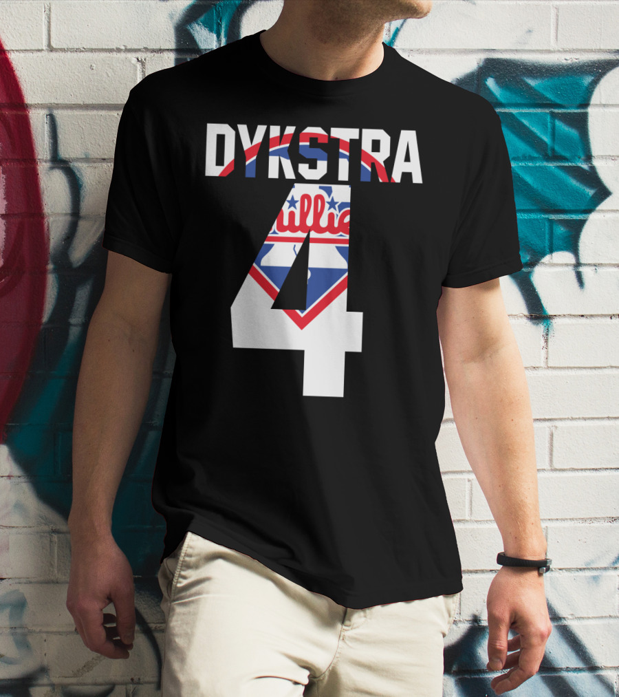 Dykstra 4 Phillies Iconic Philadelphia Baseball Nostalgia T-Shirt
