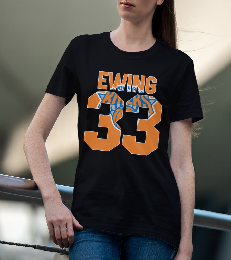 Ewing 33 New York Knicks Patrick Nba T-Shirt