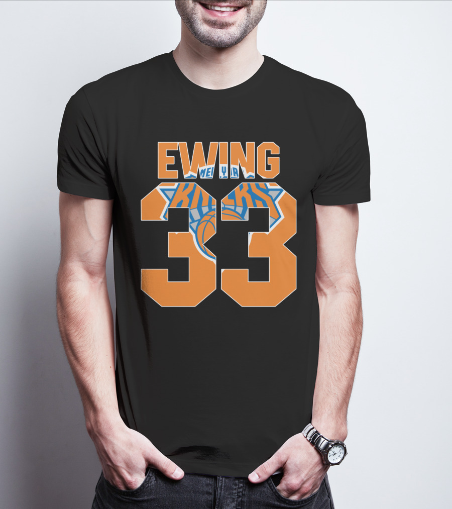 Ewing 33 New York Knicks Patrick Nba T-Shirt