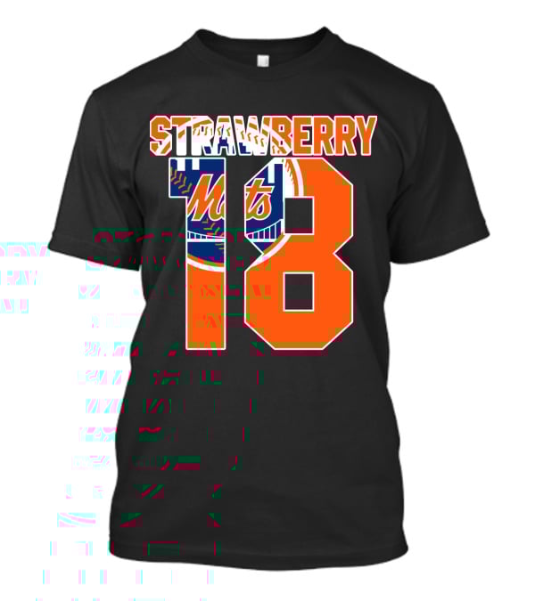 New York Mets Darryl Strawberry 18 Mets T-Shirt