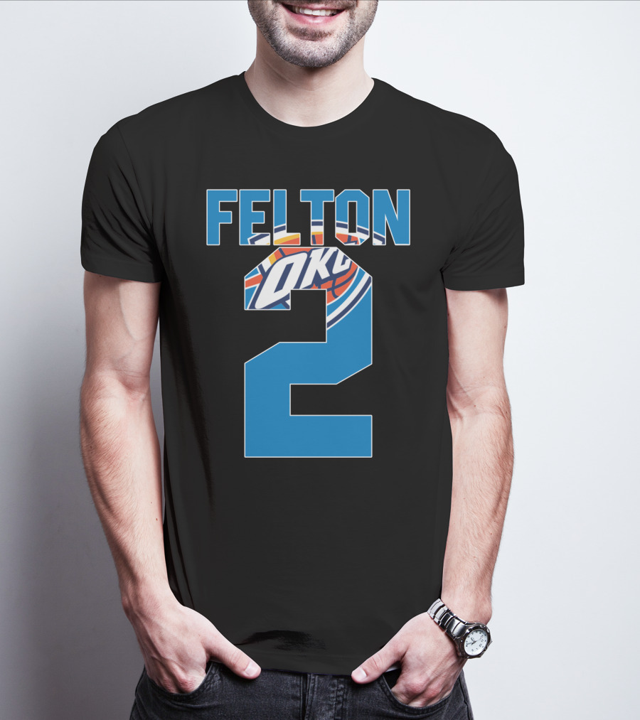 Oklahoma City Thunder Raymond Felton 2 Nba Okc Basketball T-Shirt