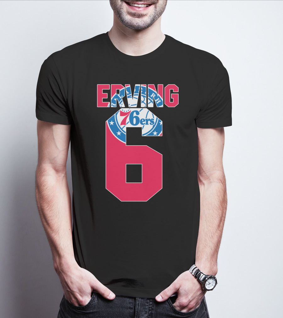Philadelphia 76ers Erving 6 Nba T-Shirt